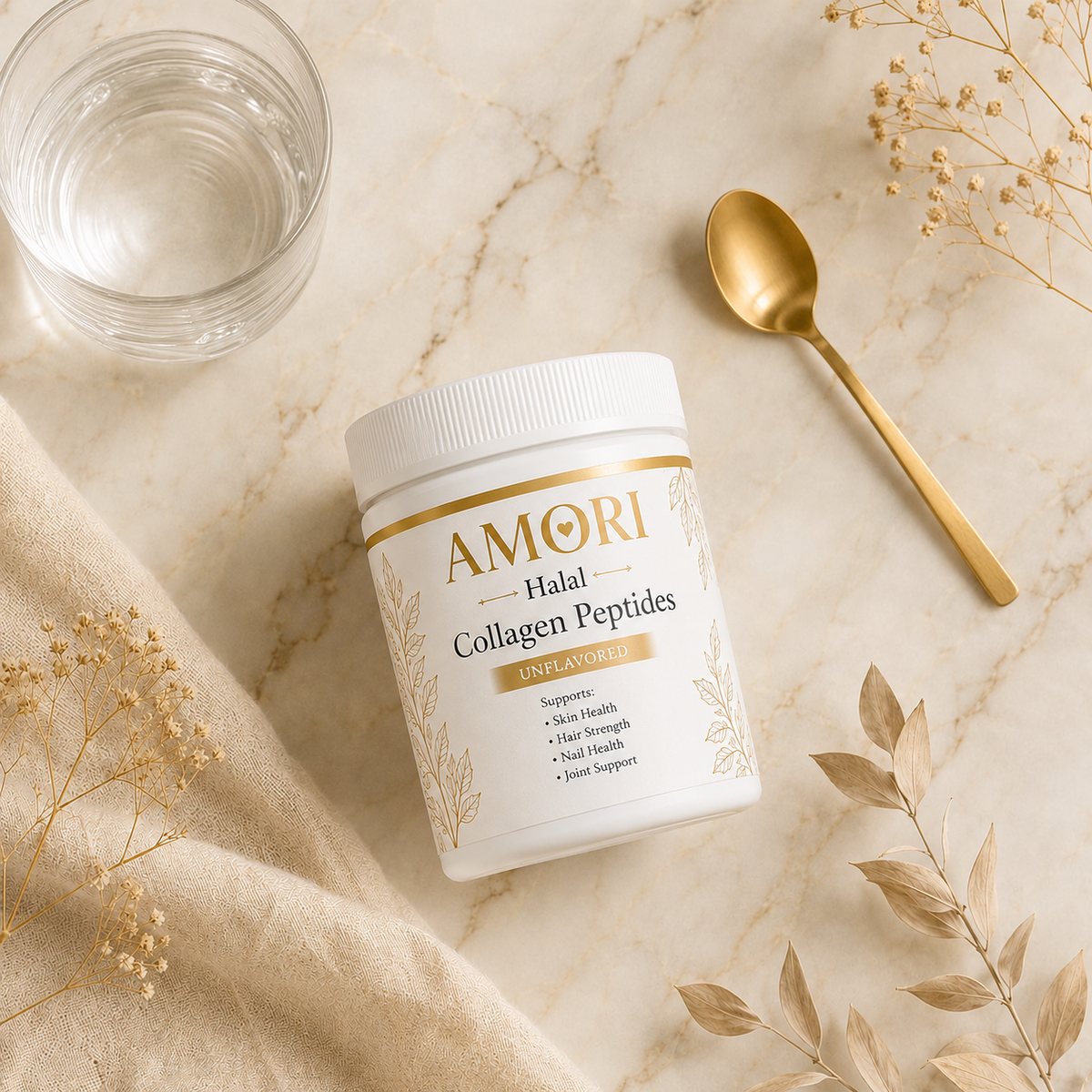 Amori Halal Collagen Peptides — Unflavored